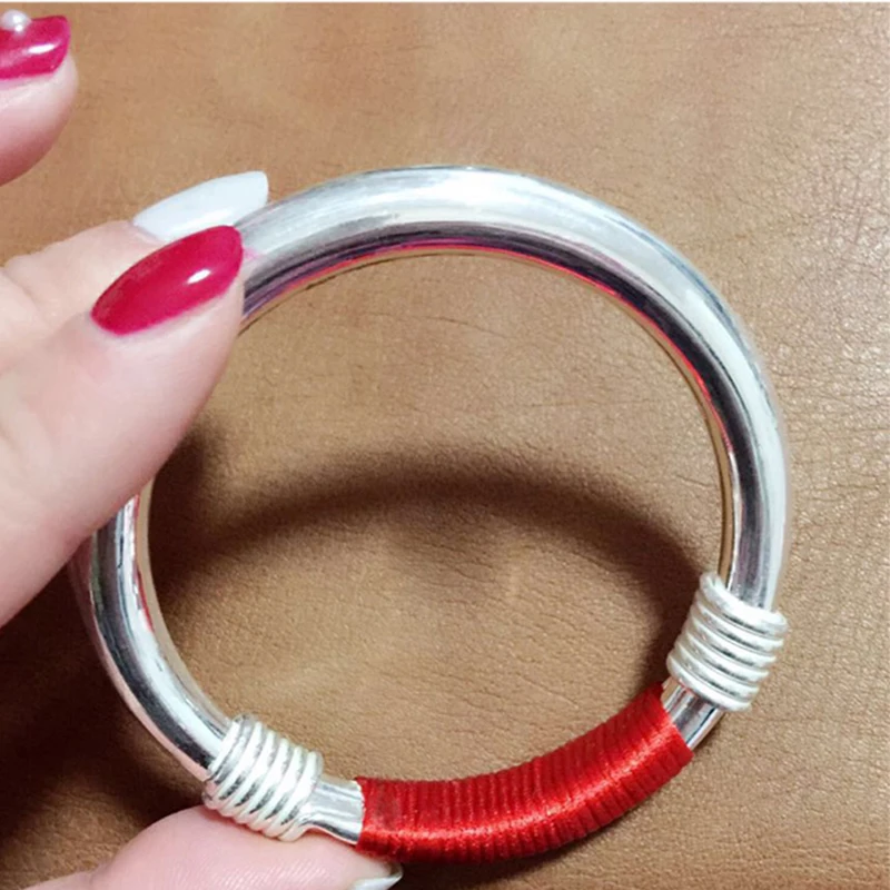 Женский Открытый браслет из серебра 999 пробы с листьями гинкго|bracelets for|bracelets for