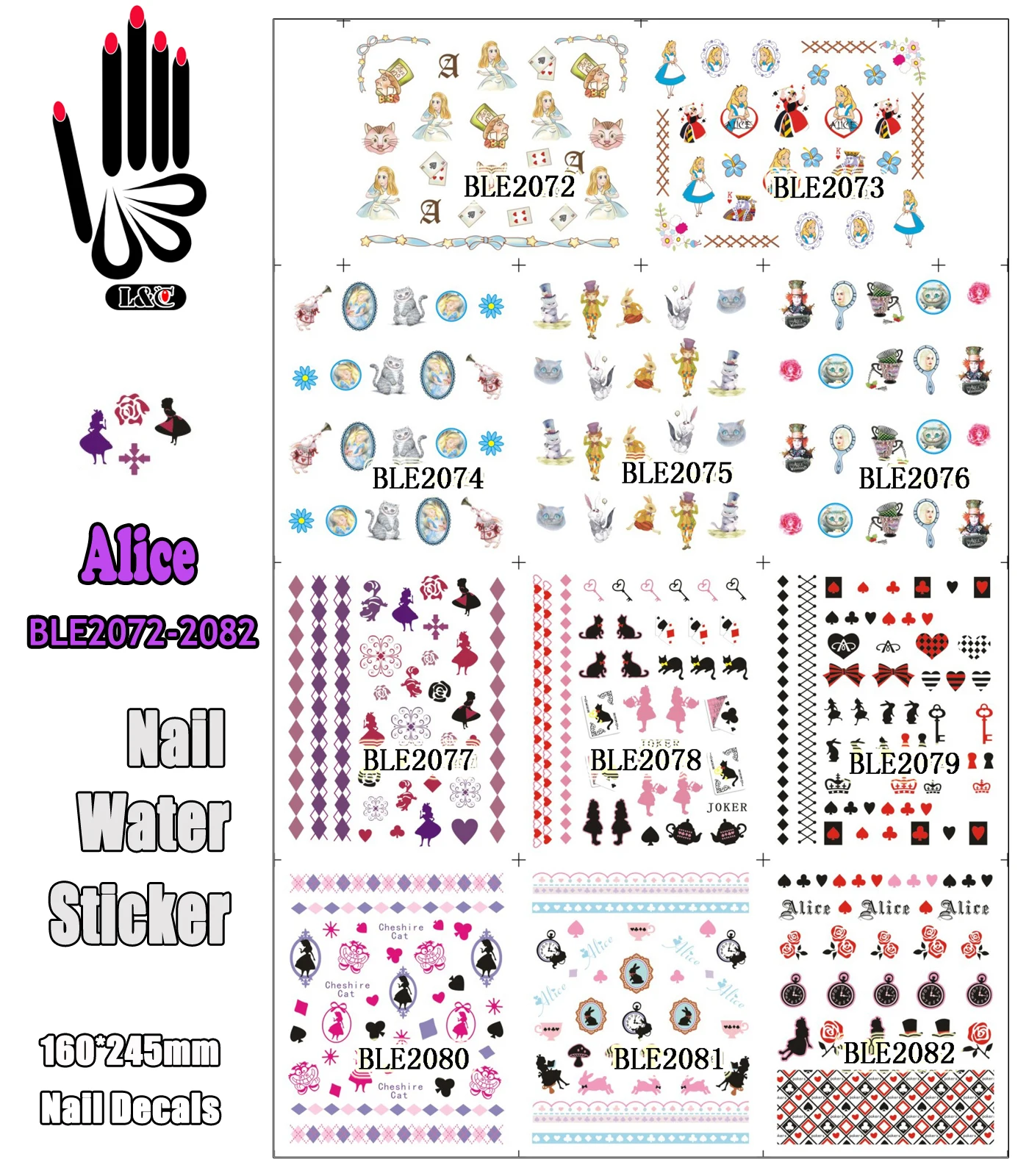 11 листов/партия Водные Наклейки для дизайна ногтей|sticker decal|stickers strawberrysticker vinyl |
