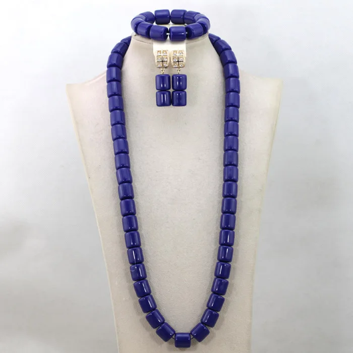 Желтый искусственный Коралл африканские бусины комплект ювелирных изделий с