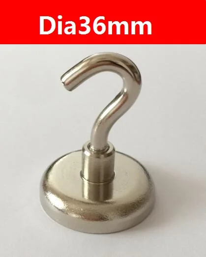 Монтажный магнит dia36мм магнитные горшки с крюком Вертикальная тяговая сила 41кг