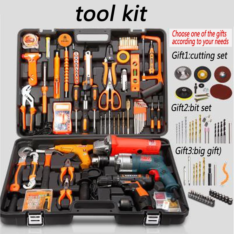 1 шт. набор бытовых инструментов оборудования для электрической дрели