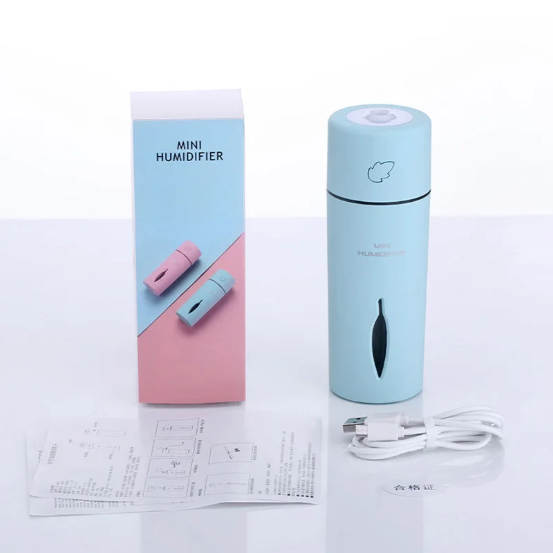 150ML Mini Humidifier Leaf USB Air 7 Colors LED Lights Ultrasonic Mist Maker Fogger Car Aroma Diffuser Purifier | Бытовая техника