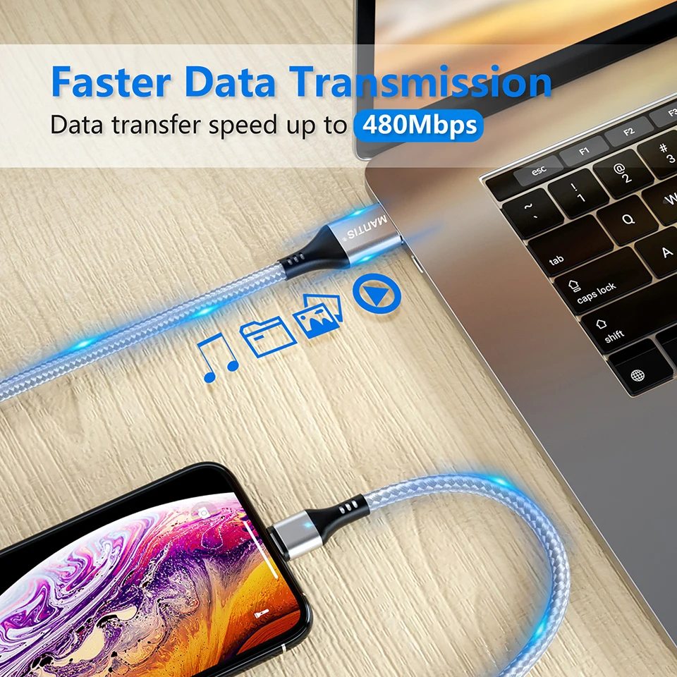 ZRSE Магнитный Micro USB кабель для samsung S7 J7 Microusb СВЕТОДИОДНЫЙ Магнитный зарядный кабель для Xiaomi Redmi 4X 3A провод для быстрой зарядки