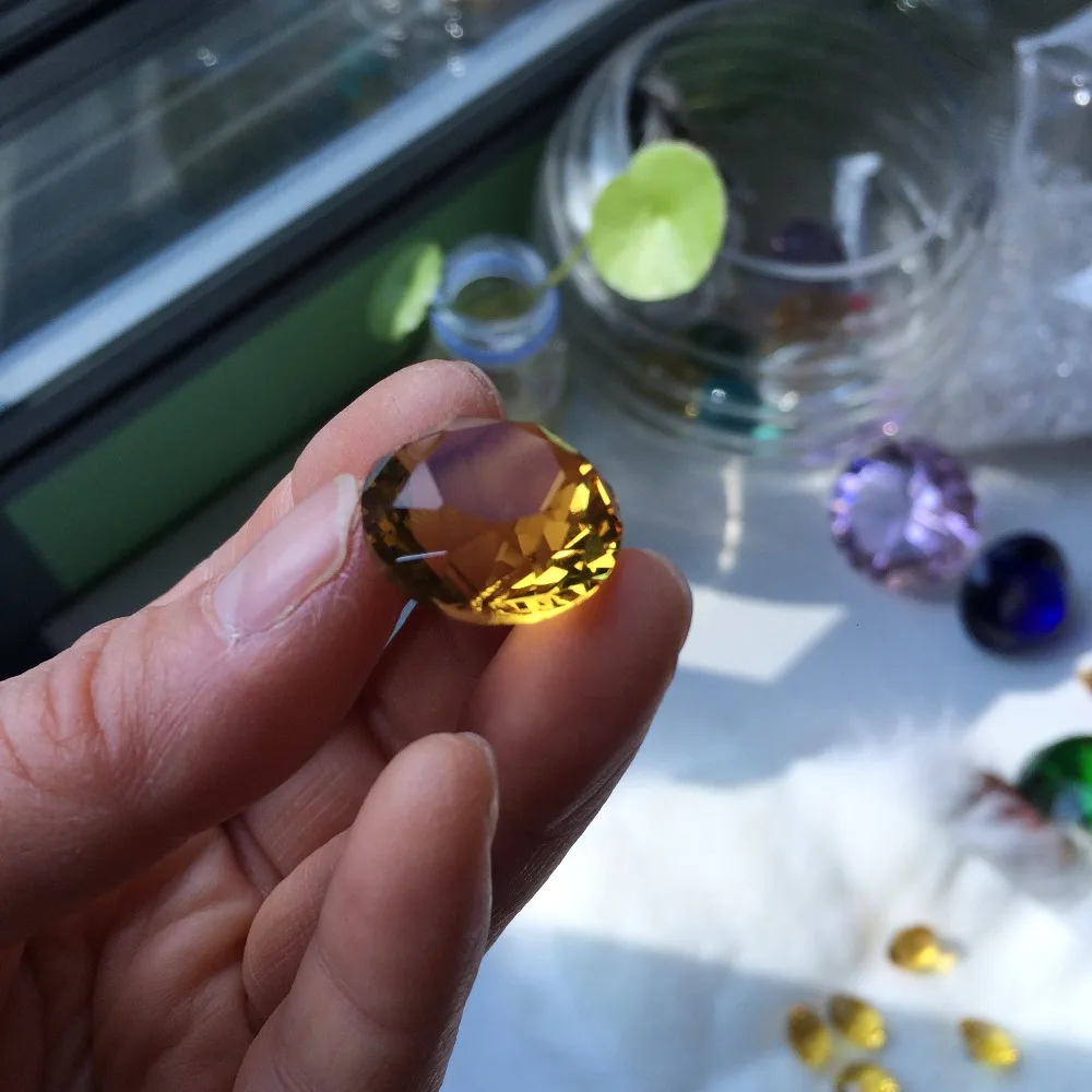 20 мм золото 30 шт./лот Кристалл алмазное пресс-папье кристаллы стекло фэн шуй