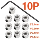 10 шт., колесный воротник 6x2,1 мм 7x2,6 мм 8x3,1 мм 9x4,1 мм, детали радиоуправляемого самолета, комплект стопор шестерни посадки
