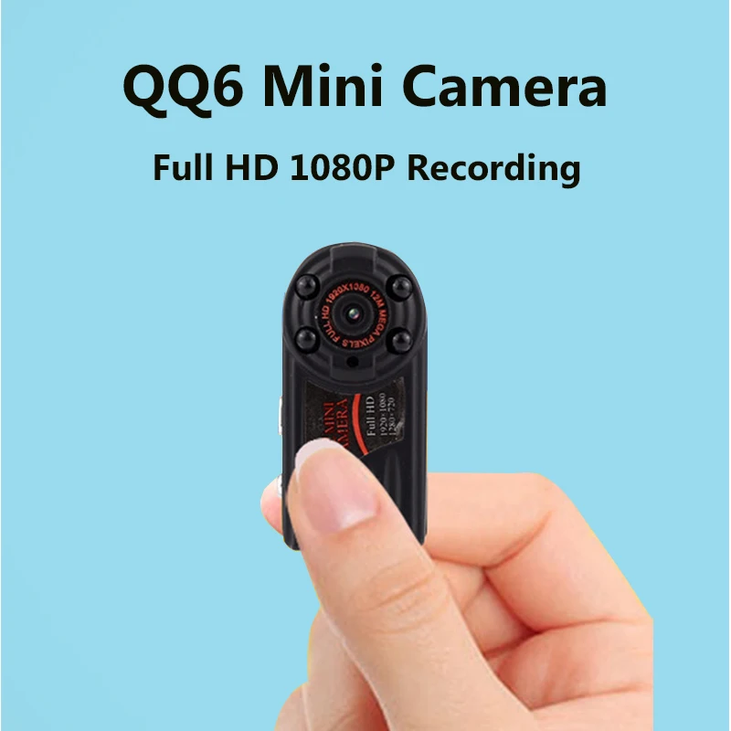 QQ6 мини Камера Full HD 1080 микро инфракрасный Nigth Видение DV Портативный 12 м движения
