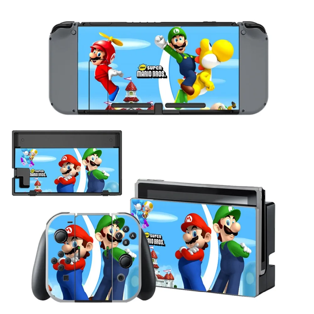 Популярная игра Супер Мари о наклейка для контроллера консоли Nintendo Switch
