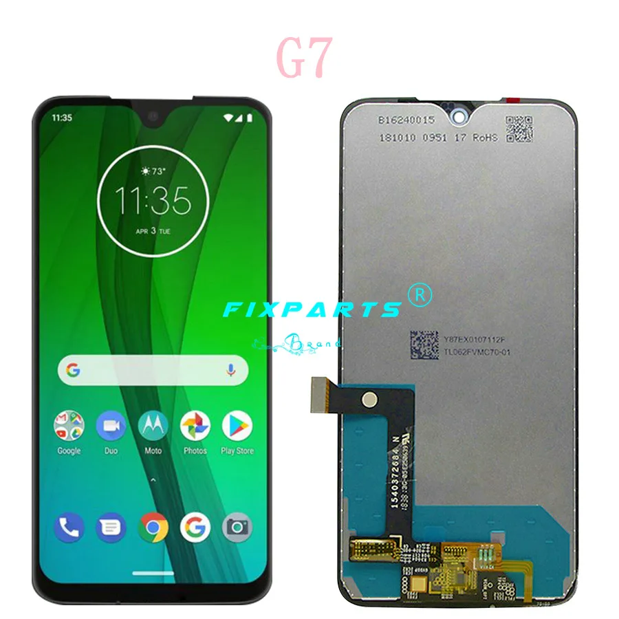 Оригинальный для Motorola Moto G7 XT1962 LCD Play дисплей сенсорный экран Сенсорная панель