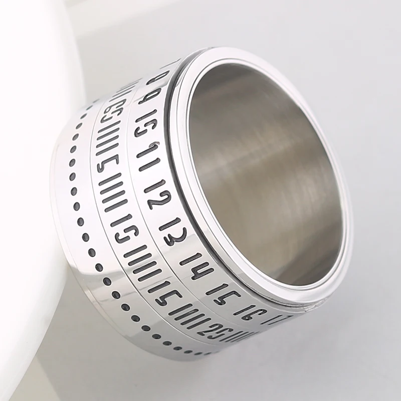 

Goth Digital Ring Thumb Signet Ring Man Adjustable Ring Astronomical Ring Spinner Stainless Steel Man Jewelry Woman Large Rings