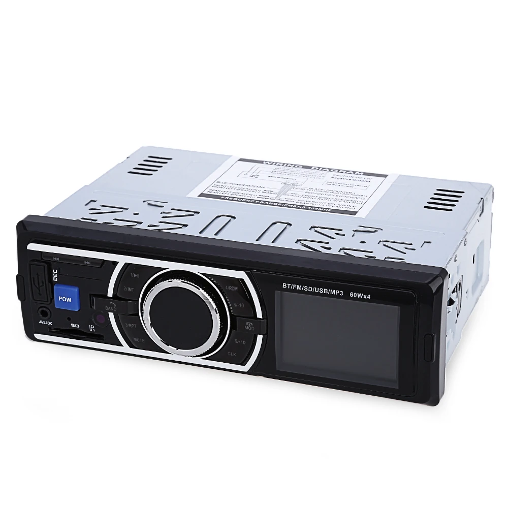 1Din автомобиля Радио MP3 стерео Bluetooth плеер с Дистанционное управление AUX IN
