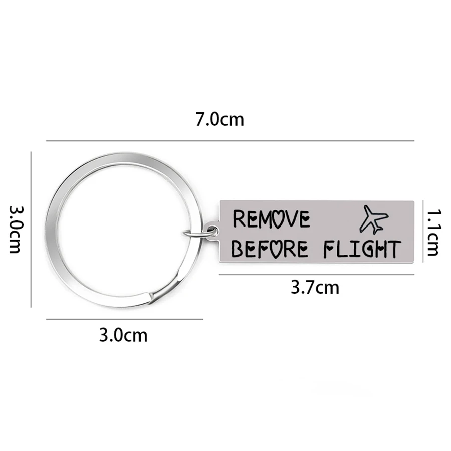 Брелок для ключей с надписью REMOVE BEFORE FLIGHT | Украшения и аксессуары