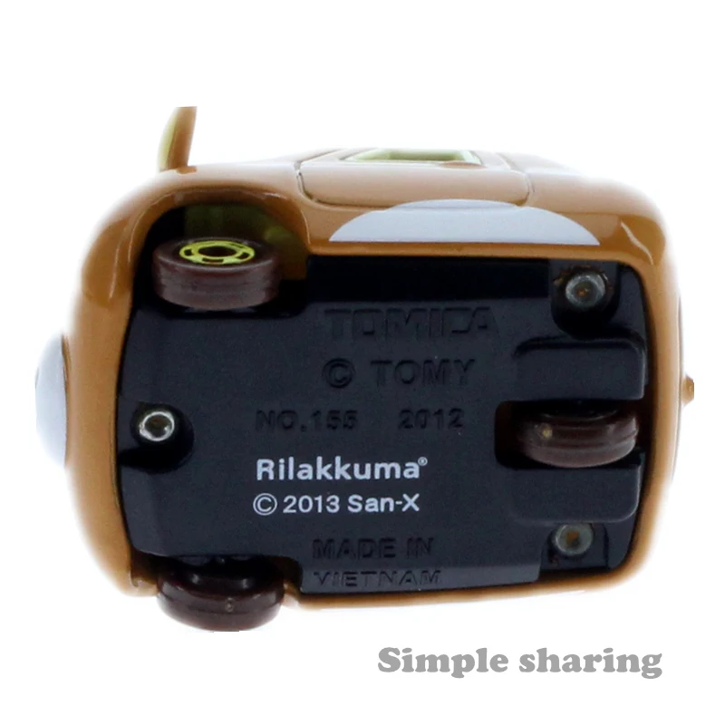 Takara Tomy Dream Tomica No.155 RILAKKUMA игрушечный автомобиль литье под давлением аниме детские