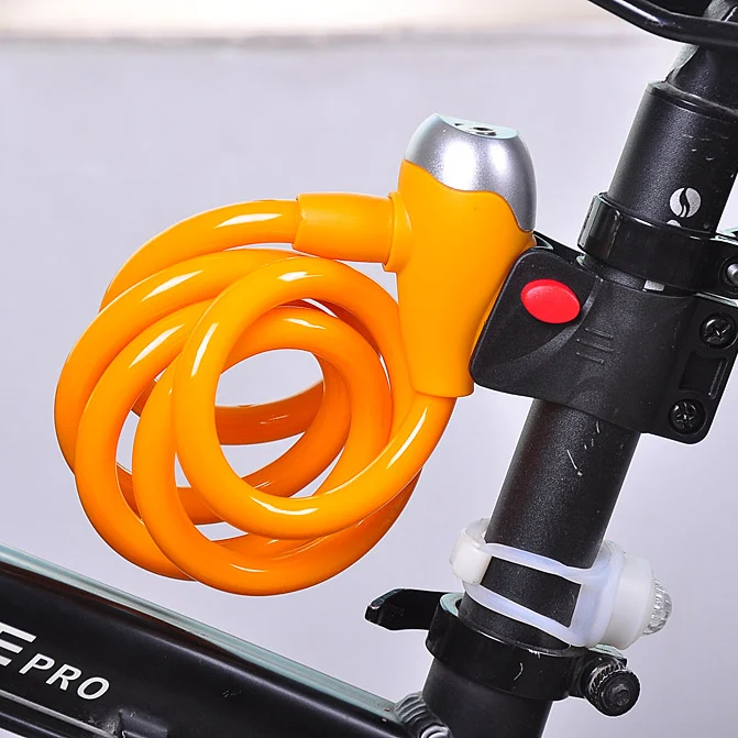 Drbike 120 см x 1,2 см длина замок для велосипеда Анти-Вор стальной тросик MTB Горный Дорожный велосипедный стальной замок с 2 клавишами
