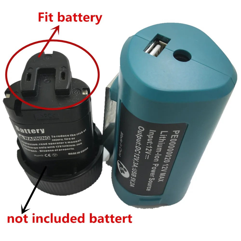 Зарядный usb адаптер для Makita 10 8 В/12 В BL1013 литий ионный аккумулятор зимняя ткань