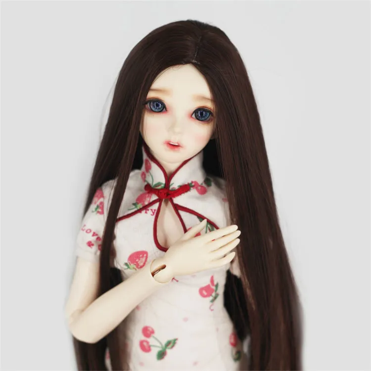 Высокое качество Синтетические длинные прямые куклы парики для BJD/SD куклы