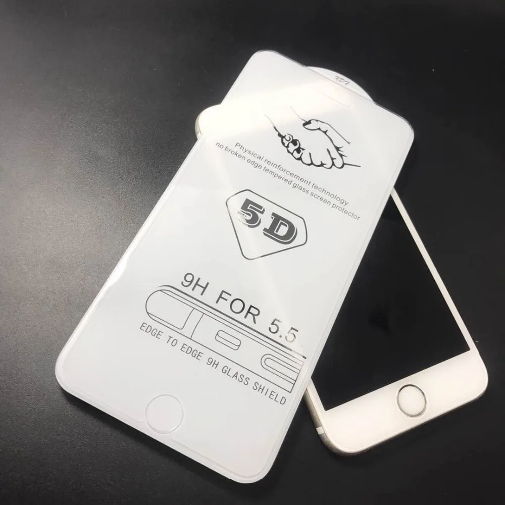 Лучшее качество полное покрытие закаленное стекло 9H для iPhone X Xs XR 11 Pro 6 6S 7 8 Plus 5D