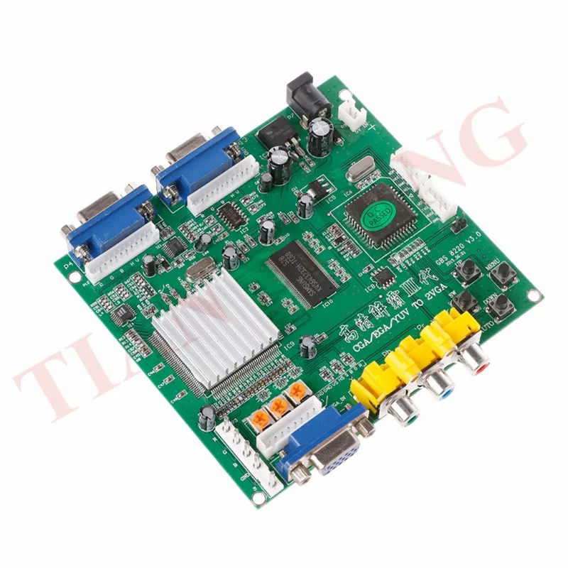 GBS 8220 аркадная игра RGB/CGA/EGA/YUV К VGA HD видео преобразователь адаптер плата двойной