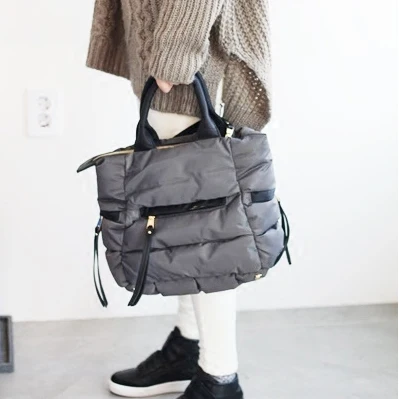 2018 мягкая женская сумка через плечо с пуховым пером новая зимняя вместительная