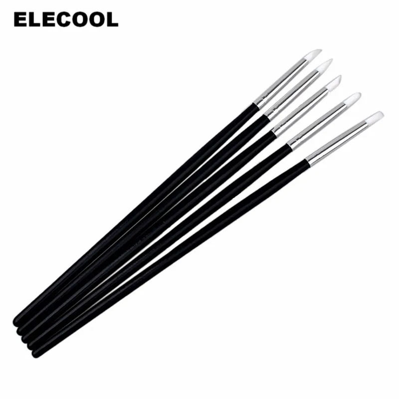 Набор из 5 прозрачных силиконовых ручек для дизайна ногтей ELECOOL Гелевый лак