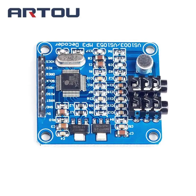10 шт. VS1003 VS1003B MP3 модуль декодирования содержит микрофоны STM32 микроконтроллер