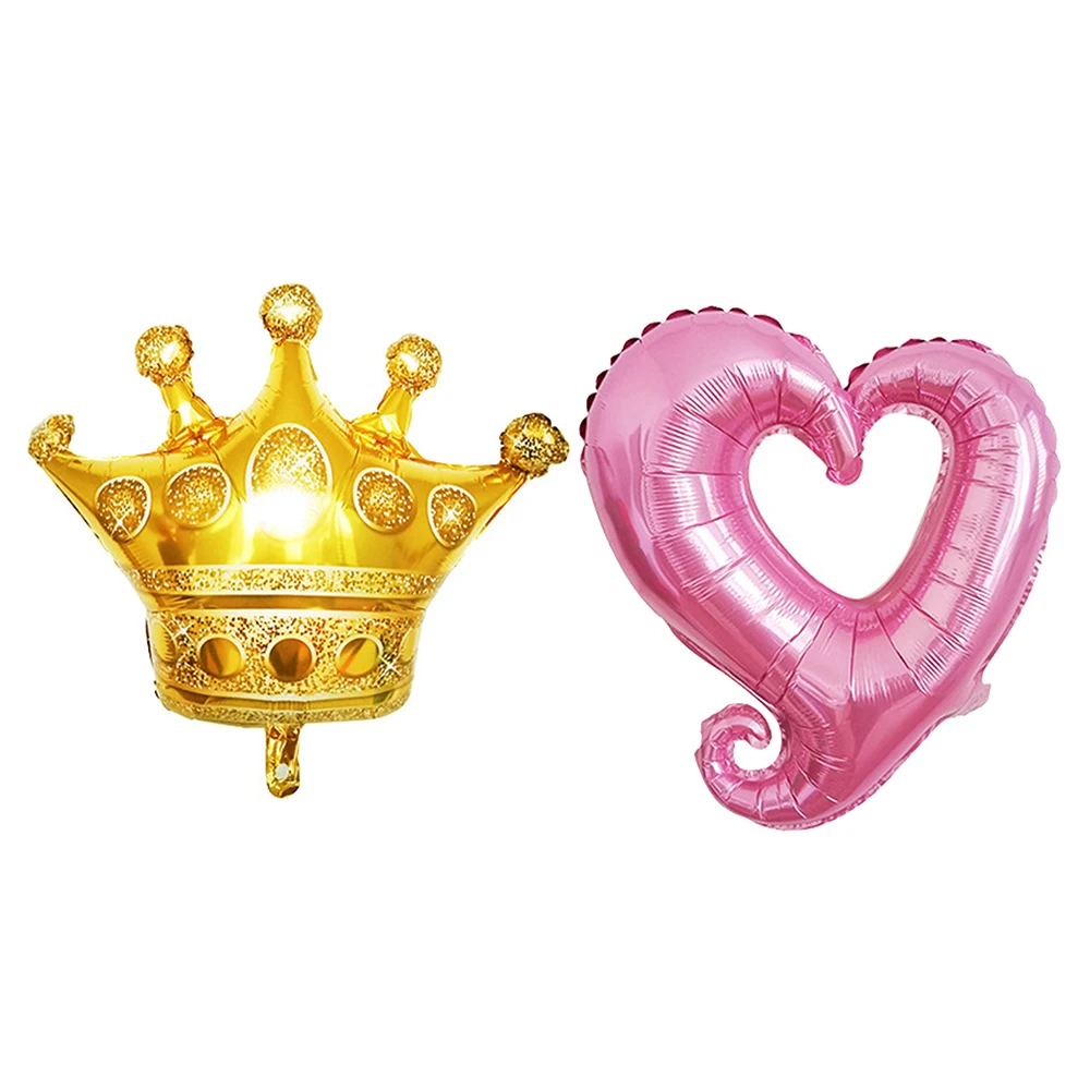 Воздушные шары из алюминиевой фольги звезда сердце Корона шар в форме буквы