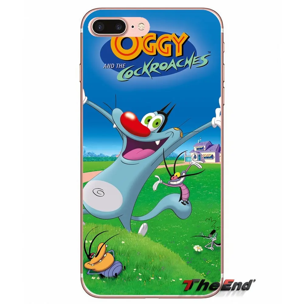 Oggy и тараканы мягкий чехол для телефона htc один M7 M8 A9 M9 M10 E9 Plus Desire 630 530 626 628 816 820 Motorola