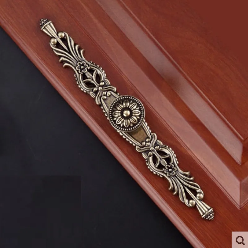 256 мм длинная металлическая ручка с ручками зеленый медный цвет сплошной