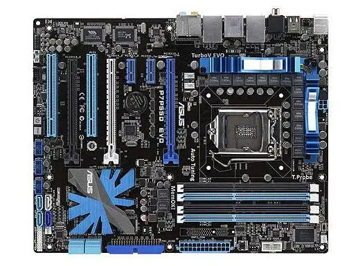 ASUS б/у оригинальная материнская плата P7P55D EVO DDR3 LGA 1156 16 Гб P55 USB 3,0 ATX для i5 i7 настольная материнская плата 90% Новинка