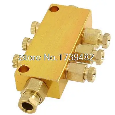 

Adjustable Brass 3 Way Oil Separator Distributor Gold Tone