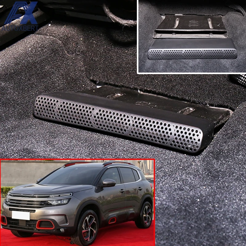 AX For Citroen C5 Aircross Opel Vauxhall Grandland X Car Under Seat Floor Heater Air Conditioner Vent Outlet Cover Sticker Mat | Автомобили