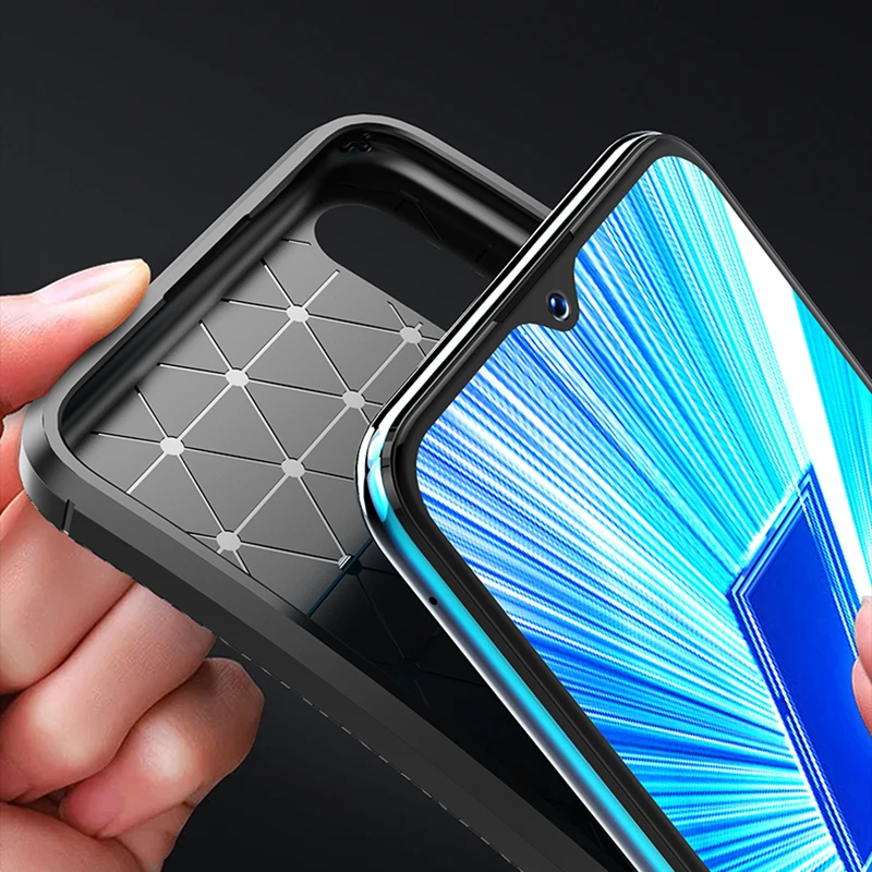 Ударопрочный чехол из углеродного волокна и ТПУ для Vivo Y17 Y3 Y5 Y12 Y15 U3x U10, чехол, полный протектор, мягкий силиконовый чехол