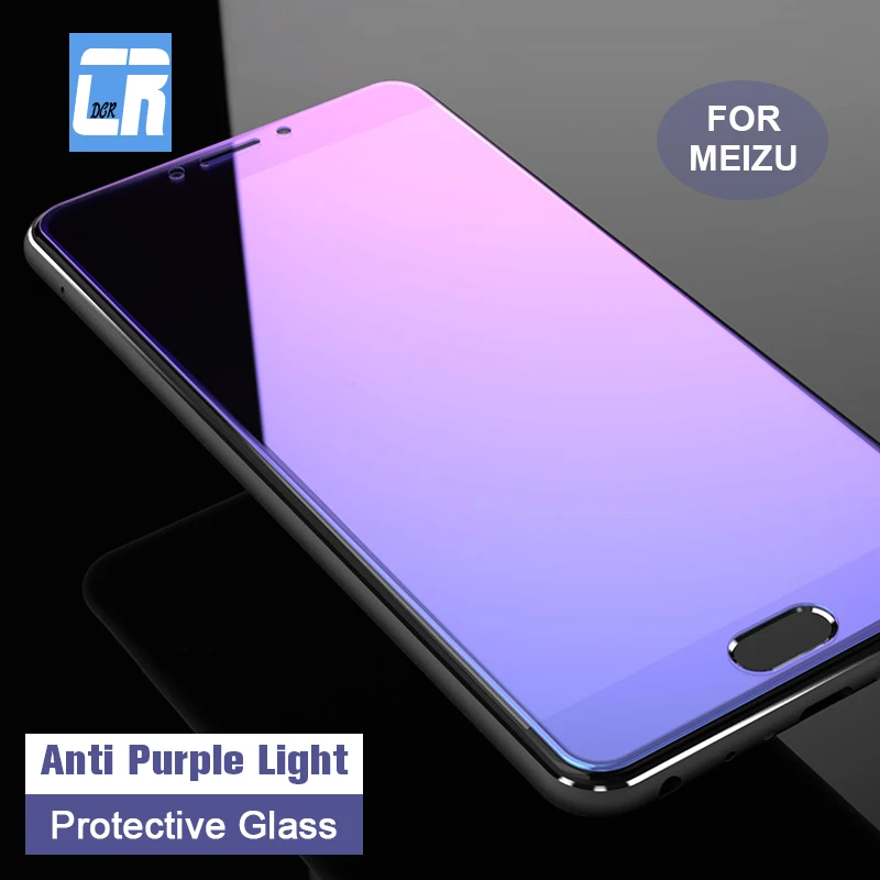 Анти фиолетовый свет закаленное стекло для Meizu M6 Note 6 9 15 M15 протектор экрана Pro 7 Plus