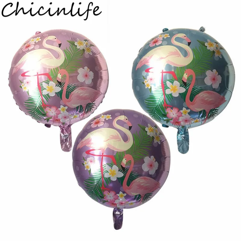 Chicinlife 5 штук пакет 18 дюймов фольгированные шары в форме Фламинго День Рождения