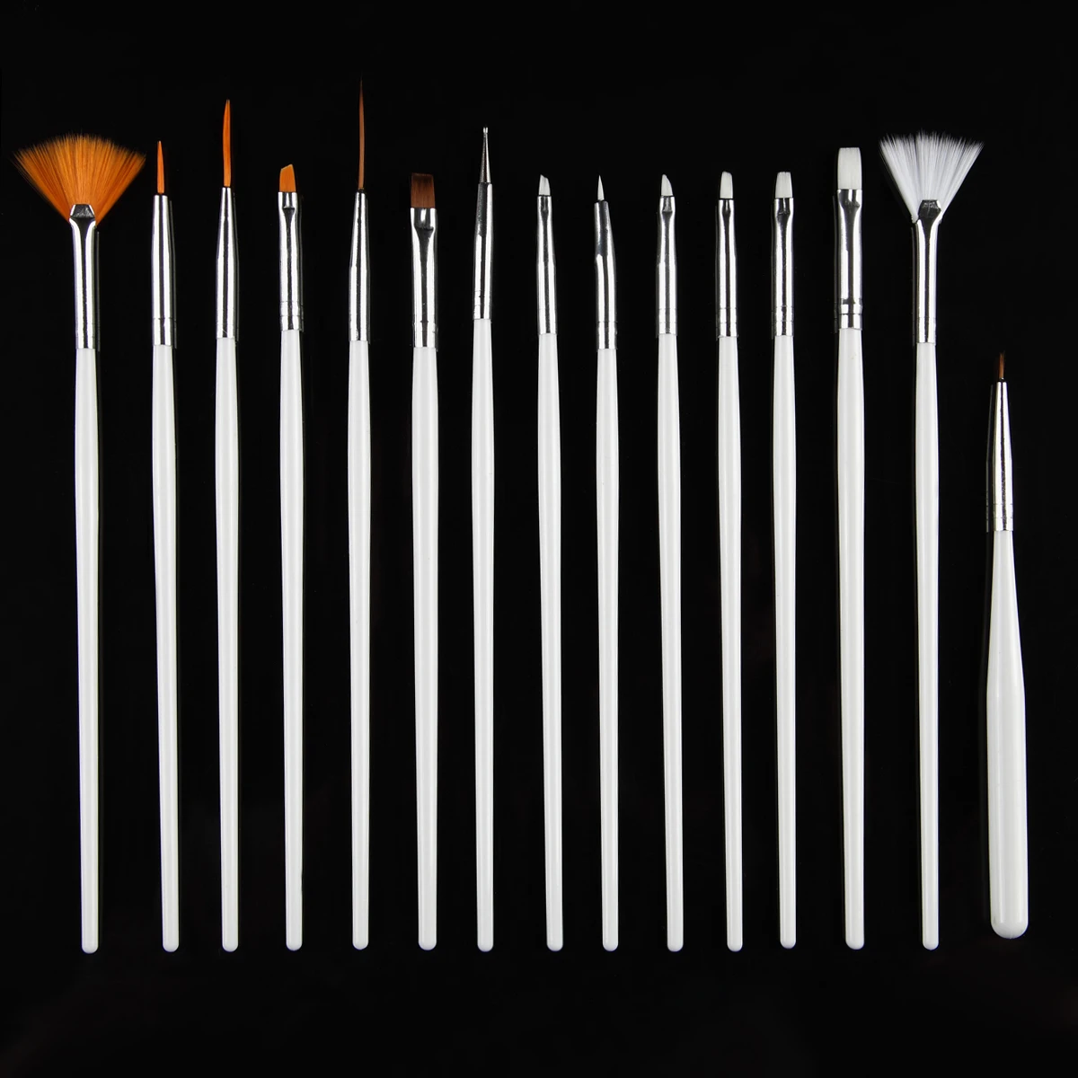 Monja дизайн ногтей 15 шт. лайнер для рисования кисточки расставить ручка 12 чистый