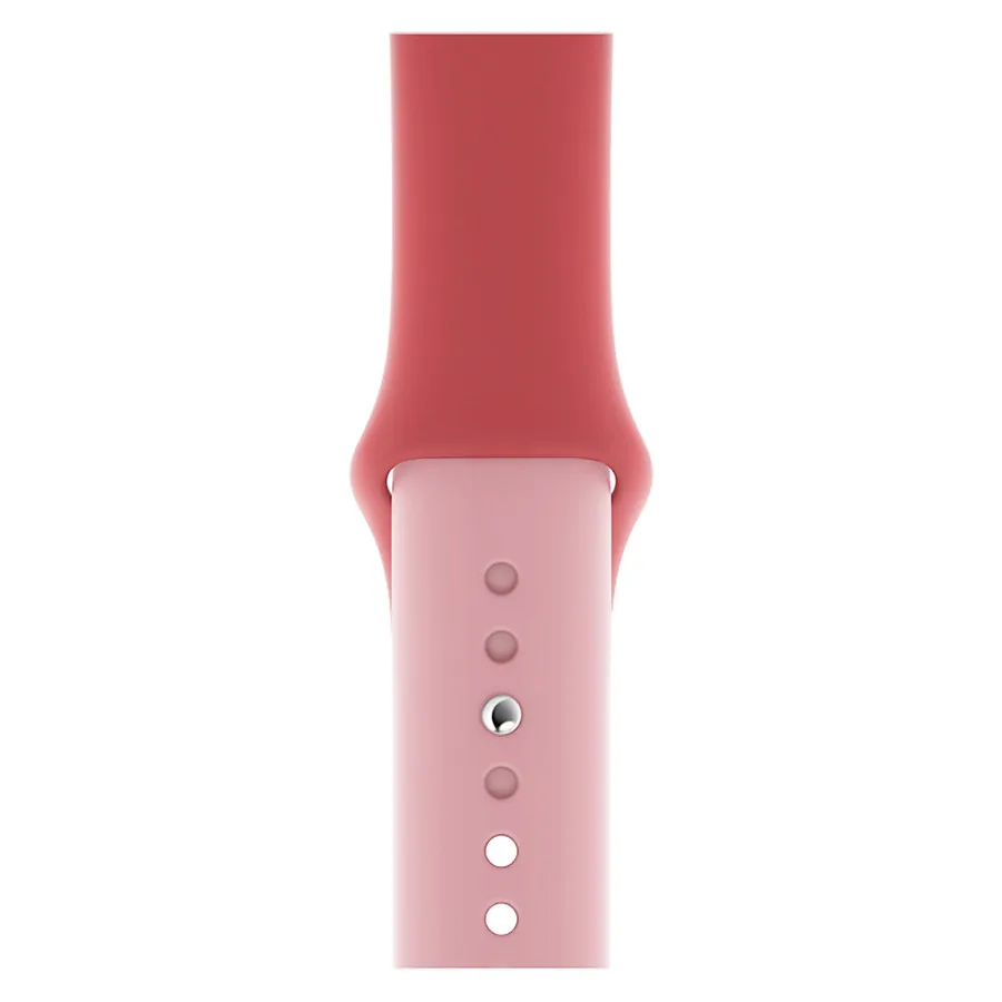 Красочный мягкий силиконовый ремешок для наручных часов Apple Watch Series 5/4/3/2/1 двухцветный браслет для часов 38 40 мм для наручных часов iWatch, версия ремешок 42 44 мм