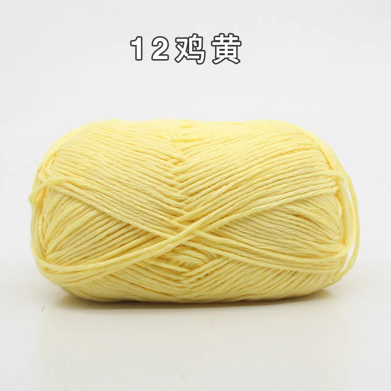 8ply хлопковая пряжа, теплая Детская Пряжа для ручного вязания, детское одеяло ручной вязки, мягкая пряжа для вязания крючком, приятная для кожи пряжа DIY - Цвет: 12