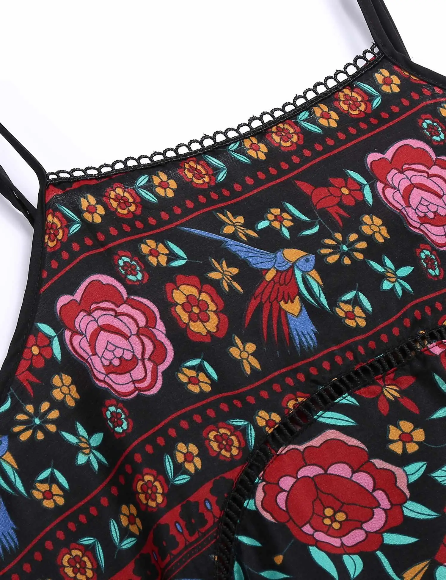 Женская Повседневная футболка без рукавов с бретельками и цветочным принтом