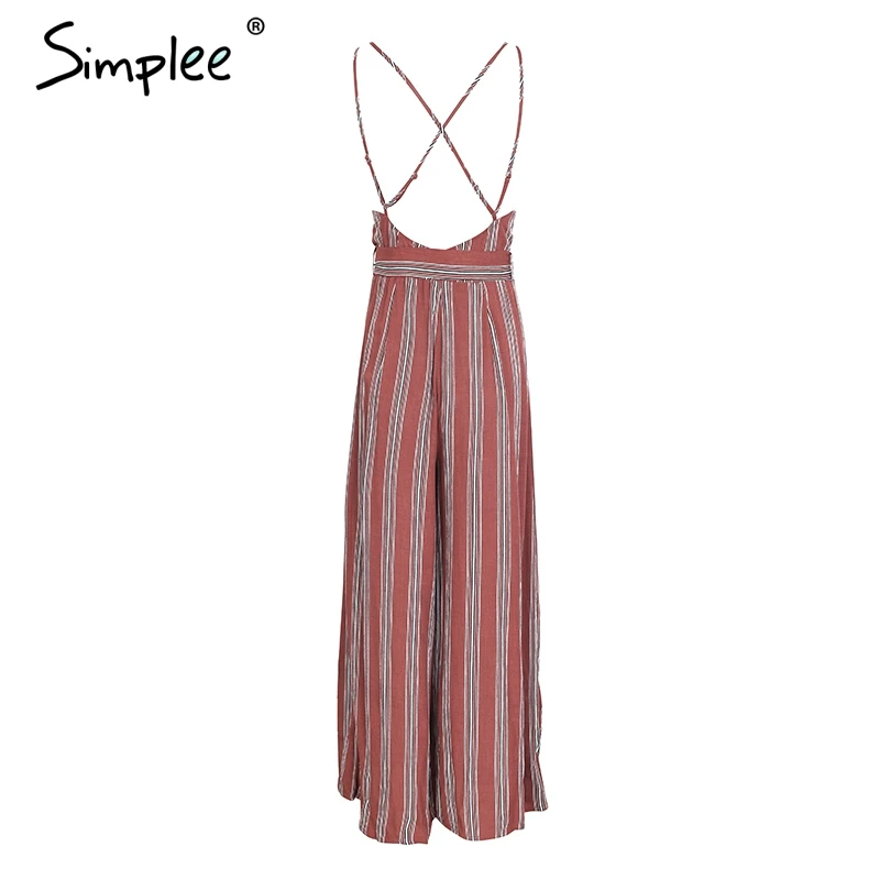 Simplee Сексуальная v шеи спинки с высокой талией комбинезоны комплекты для игр в