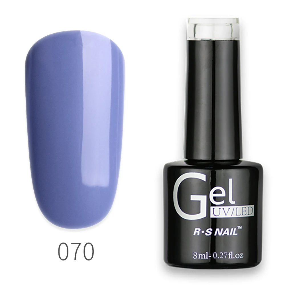 RS Nail 120 цветов один шаг УФ Цветной Гель-лак для ногтей 3 в 1 гель#061-120 длительного действия Гель-лак нет необходимости база и Топ 8 мл(2 - Цвет: R070