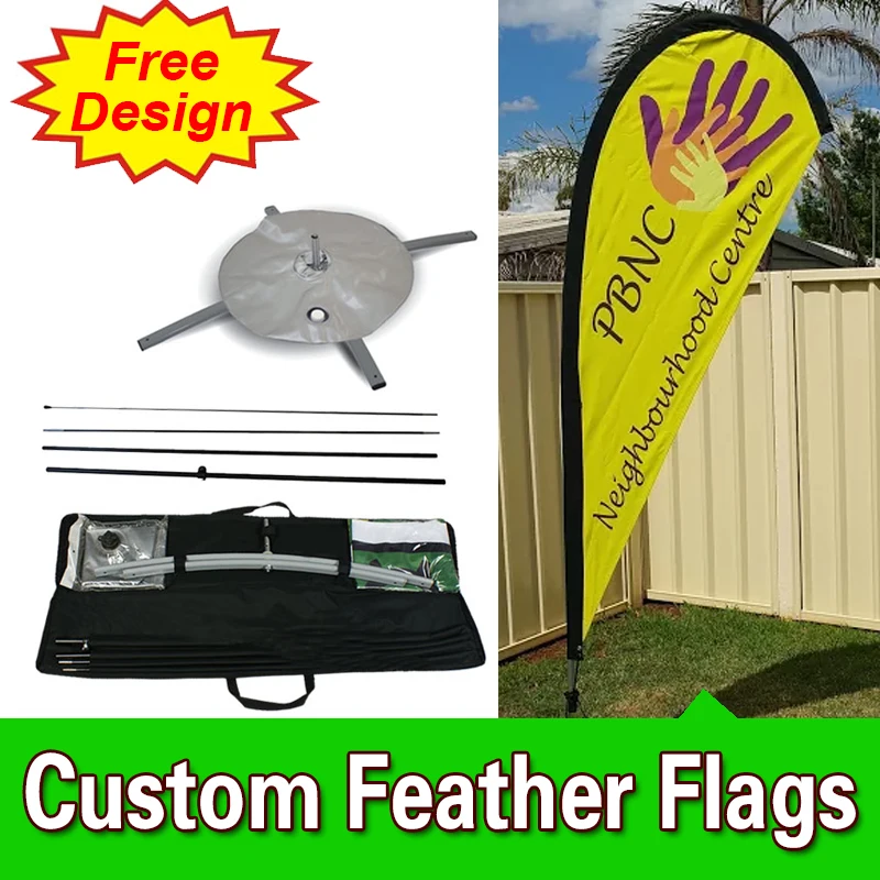 

Free Design Free Shipping Double Sided Cross Base Teardrop Flags Banners Flag Signs Advertising Ad Flags Blade Flags
