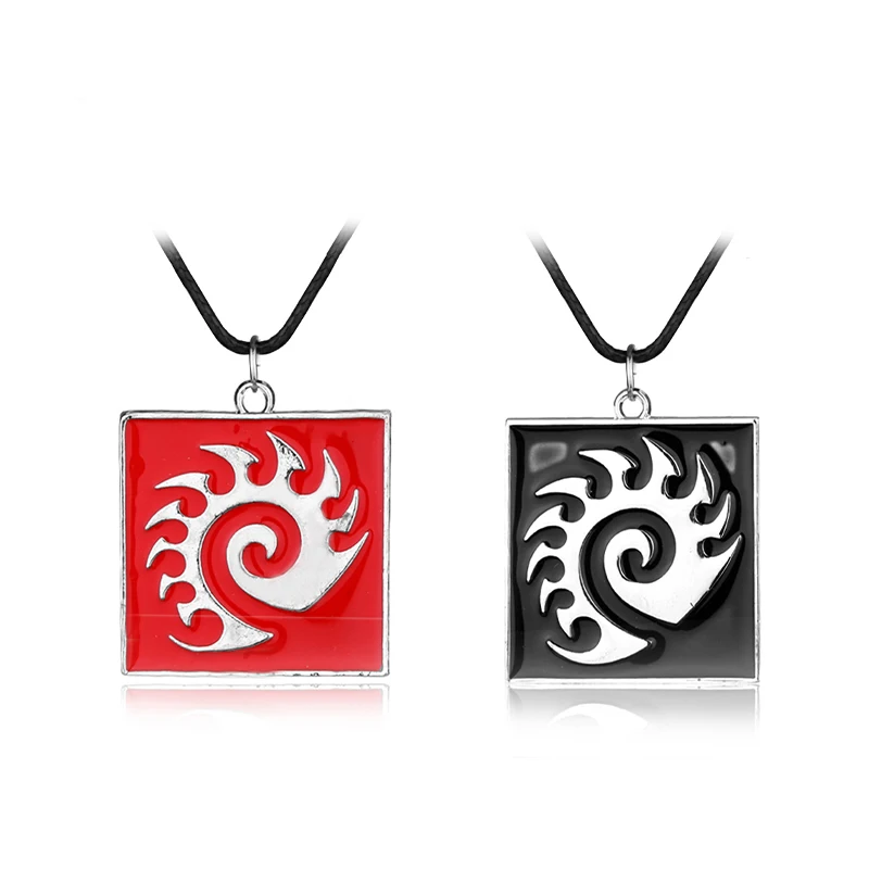 Anime Starcraft 2 Pendant Necklace Game Zerg Bloodthirsty Blood Nest Rope Chain Necklaces Men Jewelry Statement Necklace Gift