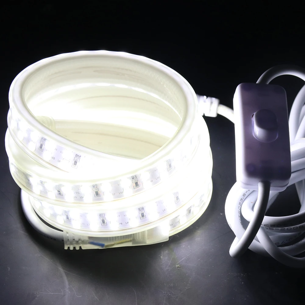 208 светодиодный s/m 220v Светодиодный светильник 2835 SMD белый/теплый белый двухрядный