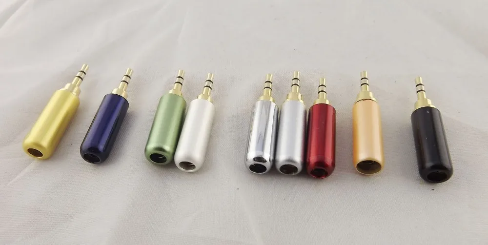 1pcs Gold 2.5mm 3 Pole Stereo Male Repair Headphone Metal Audio Earphone Connector | Компьютеры и офис