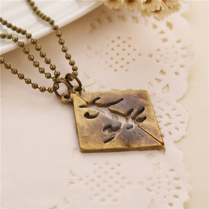 Ожерелье Город костей из мостальных инструментов винтажные руны парные подвески