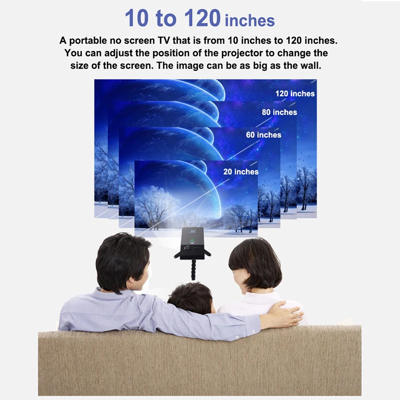 Everyone Gain A16 Mini Projetor HD Videoprojecteur Wifi Светодиодный источник питания проектор Android Smart