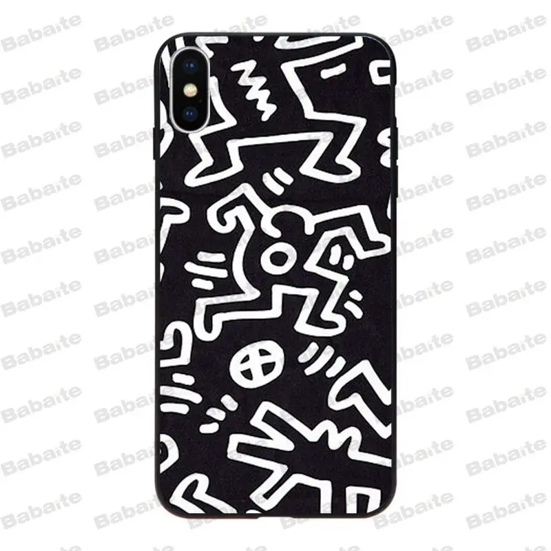A12 Мягкий силиконовый чехол Babaite Keith Haring из ТПУ для iPhone 8 7 6 6S Plus X Xs Xr XsMax 5 5S SE 5c Coque11 11pro 11promax - Цвет: A12
