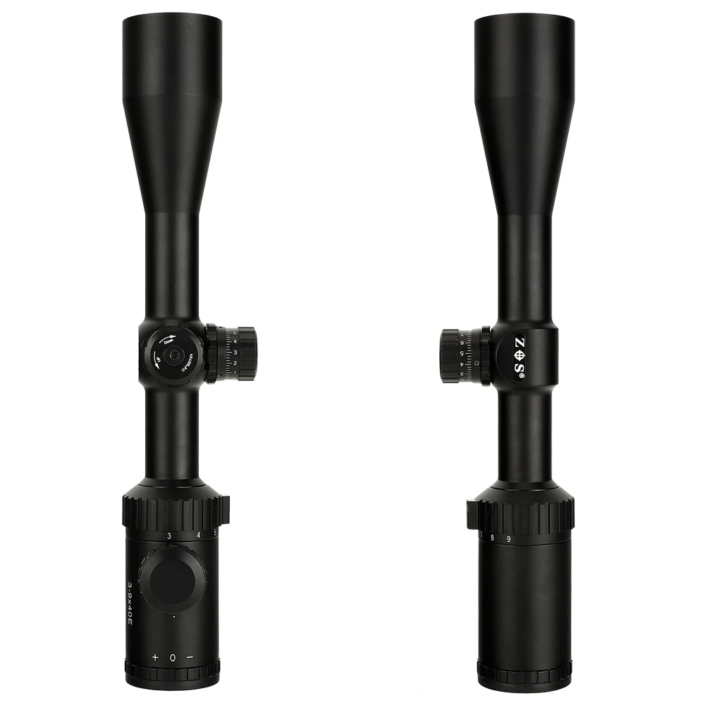 ZOS 3-9X40E Mil точка сетка красный зеленый с подсветкой прицел турели замок сброс Охота прицел