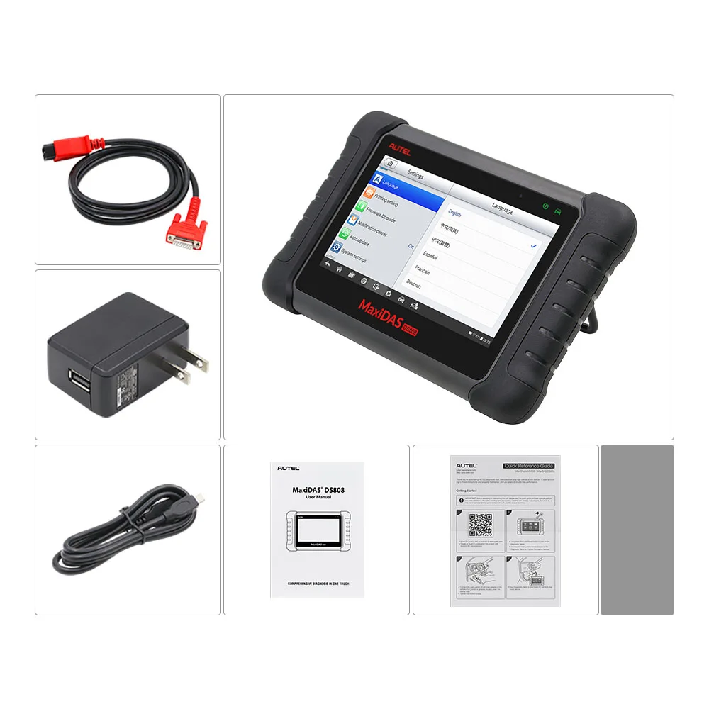Autel Maxidas DS808 онлайн обновление автомобильный диагностический инструмент мощный DS 808 сканер такой же, как autel ms906 PK DS708 добавить 1 подарок