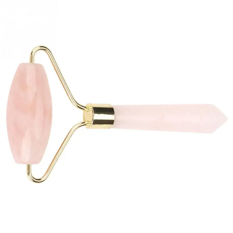 Natural Pink Crystal Massager Body Face Massage Roller Wrinkle Removal Skincare Beauty Tool | Дом и сад
