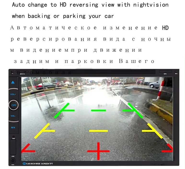 7 &quotHD Сенсорный экран dvd-плеер Радио + камера заднего вида карта GPS навигатор 2 DIN